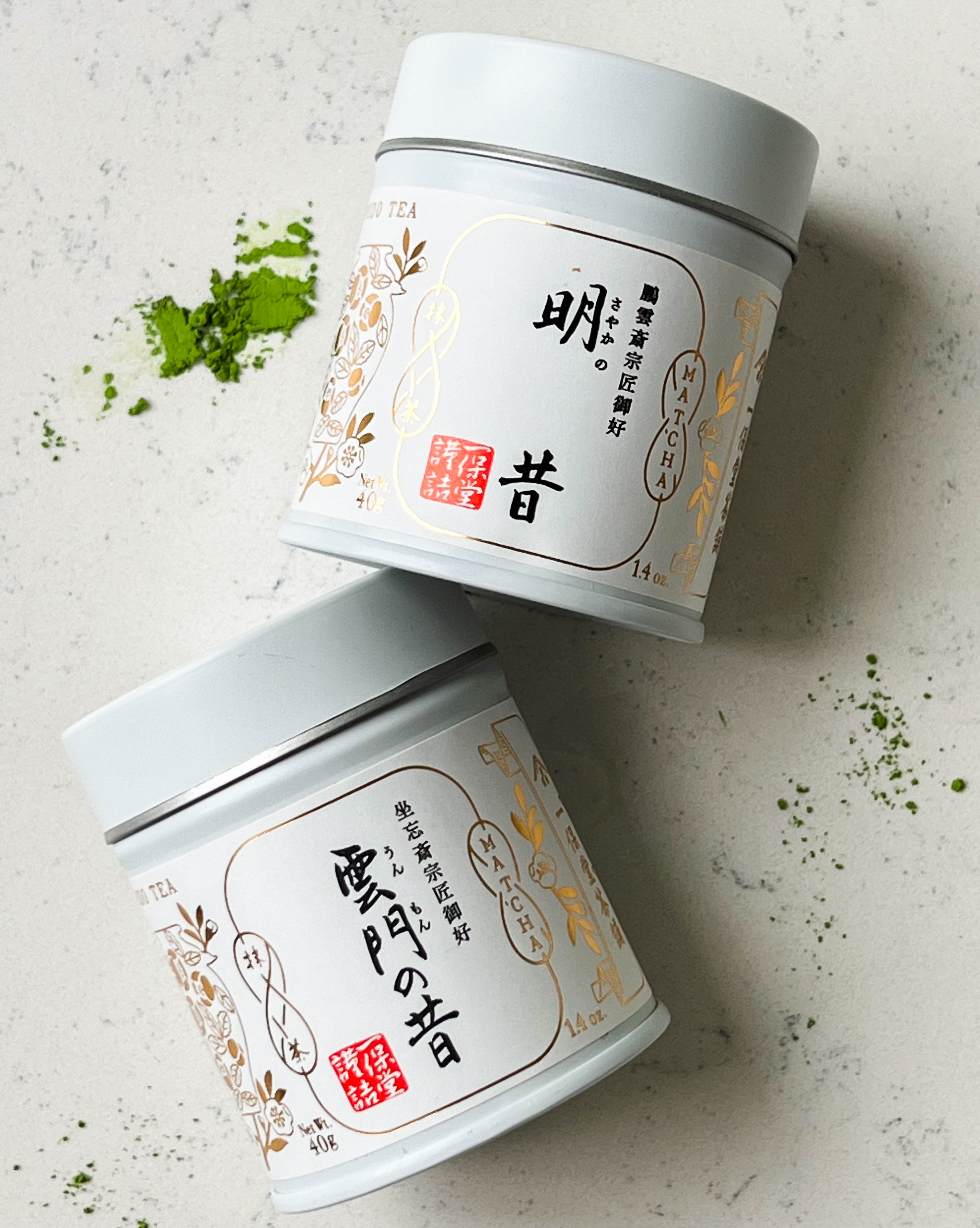 matcha in a tin