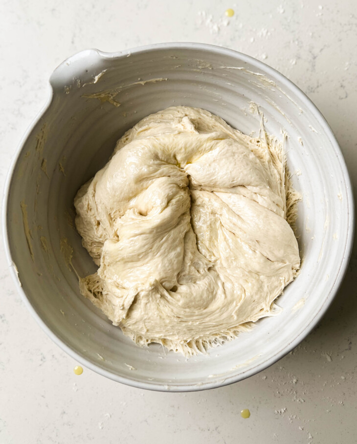 dough in a bowl